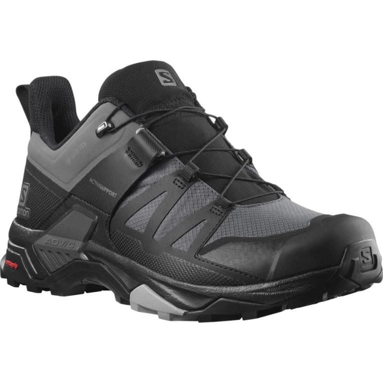 Black Salomon X Ultra 4 GTX Men's Hiking Shoes | IE HK7321